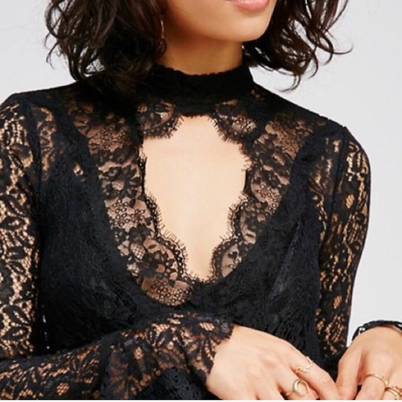 Black Secret Origins Lace Pieced Tunic DRESS NEW - Picture 5 of 6